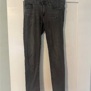 Dark Gray Skinny Capri AG Jeans